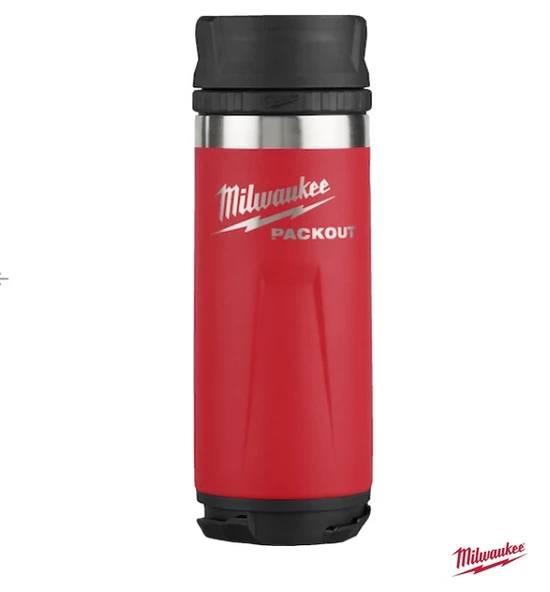 Milwaukee Packout Termos Bardak 532 ML Kırmızı 4932493473 ürün görseli 1