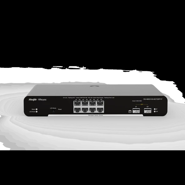 Ruijie RG-NBS3100-8GT2SFP-P 8 Port 10/100/1000 Mbps Gigabit Switch ürün görseli 1