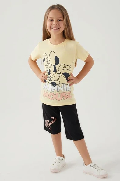 MİNNİ MOUSE KIZ ÇOCUK BERMUDA TAKIM ürün görseli 1