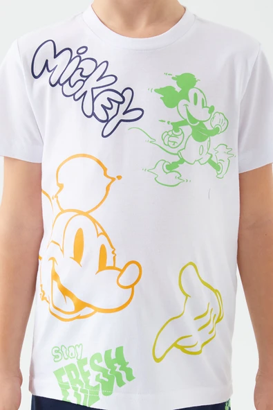 MICKEY MAUSE ERKEK ÇOCUK BERMUDA TAKIM - Resim 4