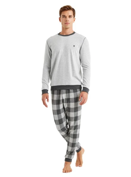 Blackspade 40603 Uzun Kollu Bisiklet Yaka Erkek Pijama Takımı ürün görseli 1