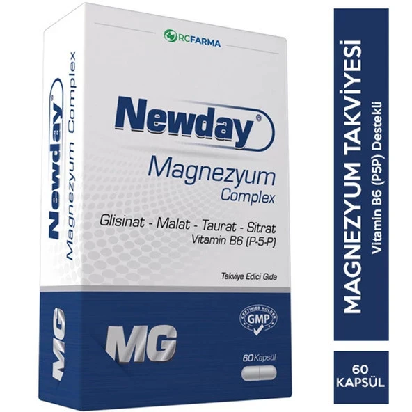 NEWDAY Magnezyum Complex 60 Kapsül ürün görseli 1