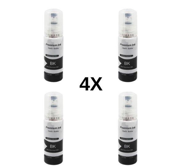 Epson 103 4 Adet Siyah Muadil Mürekkep L1110/L3110/L3111/L3150/L3151/L5190/ ürün görseli 1