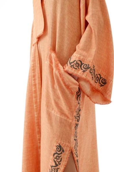 İki Kız Orange Kimono - Resim 5