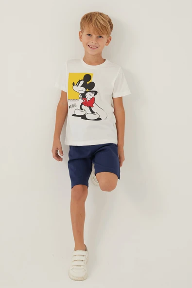 Disney 4883 Mickey Mouse Erkek Çocuk Kısa Kollu Bermuda Takım ürün görseli 1