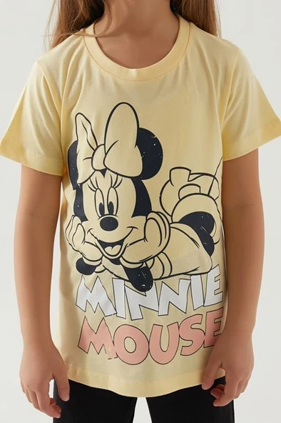 MİNNİ MOUSE KIZ ÇOCUK BERMUDA TAKIM - Resim 3