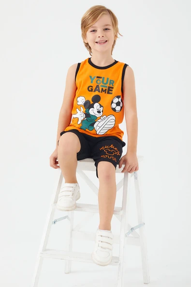 MICKEY MOUSE ERKEK ÇOCUK BERMUDA TAKIMI - Resim 3