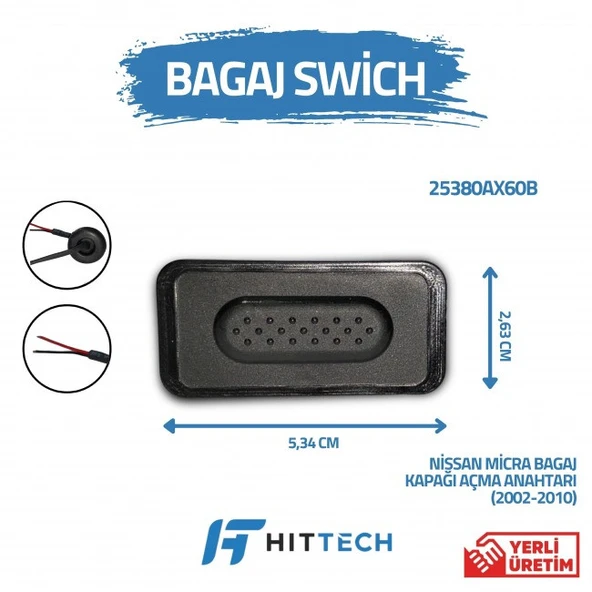 Nissan Micra uyumlu bagaj açma düğmesi switchi ürün görseli 1