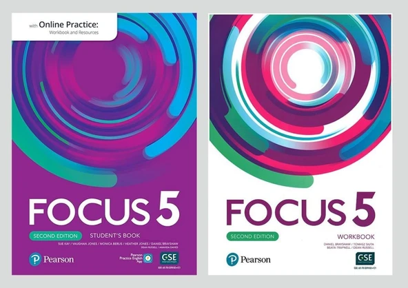 Focus 5 Student's Book + Workbook 2nd Edition ( Downloadable CD li versiyon – Online KOD YOKTUR ) ürün görseli 1