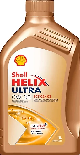 Shell Helix Ultra ECT C2/C3 0W-30 1 lt Motor Yağ ürün görseli 1