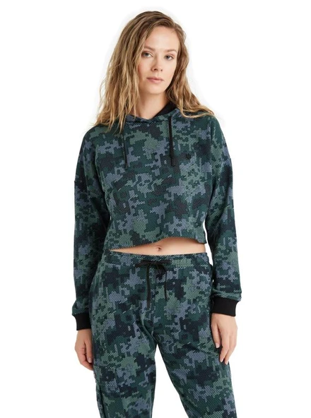 Blackspade 60473 Pamuklu Kapişonlu Kadın Sweatshirt ürün görseli 1