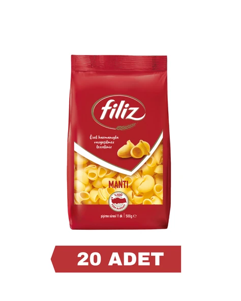FİLİZ 500 GR MANTI MAKARNA 20 ADET 1 KOLİ ürün görseli 1