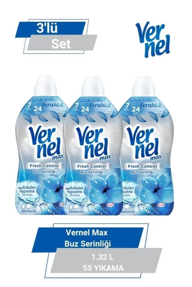 Vernel Max Buz Serinliği 1.32 lt 55 Yıkama 3'lü Set ürün görseli 1