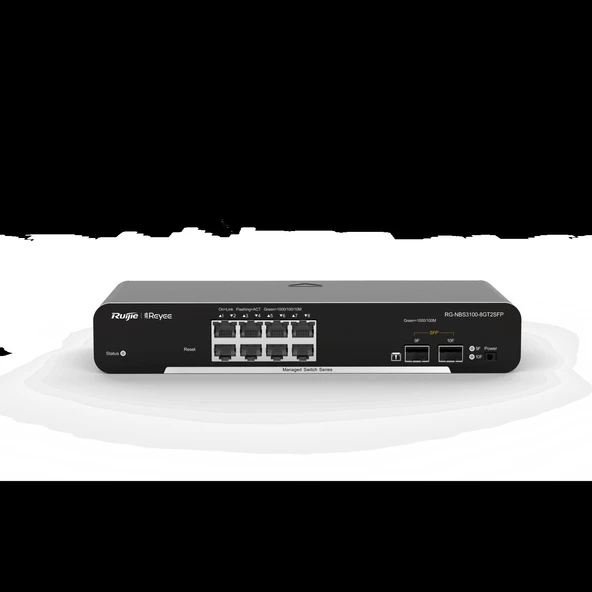 Ruijie RG-NBS3100-8GT2SFP 8 Port 10/100/1000 Mbps Gigabit Switch ürün görseli 1