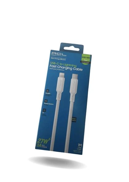 3A Hızlı Şarj Kablosu Usb-A To Lıghtnıng 1 Metre  Dayanıklı Pvc Malzeme ürün görseli 1