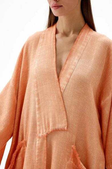 İki Kız Orange Kimono - Resim 4