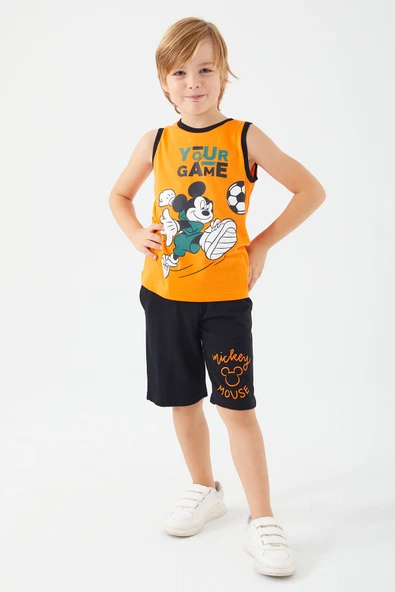 MICKEY MOUSE ERKEK ÇOCUK BERMUDA TAKIMI - Resim 2