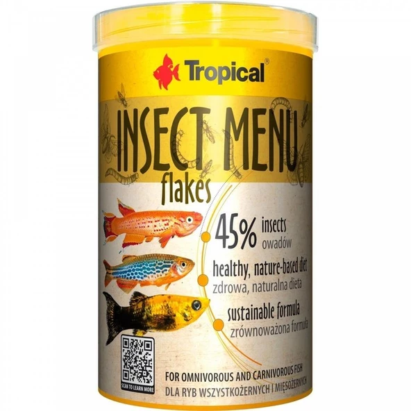 Tropical Insect Menu Flakes 1000 Ml / 200 Gr ürün görseli 1