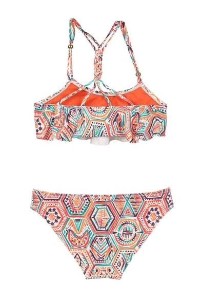 Volanlı Aksesuarlı Çocuk Bikini - Resim 2