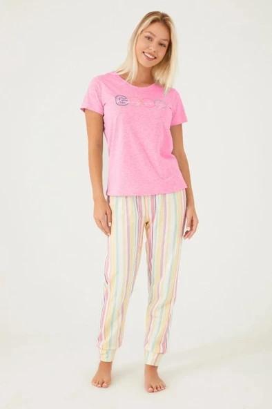 Arnetta 2480 Pamuklu Kısa Kollu Kadın Pijama Takımı ürün görseli 1