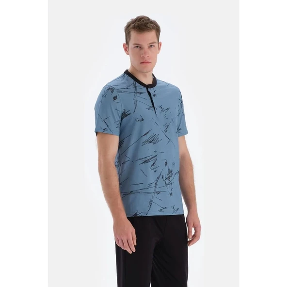 Eros 33080 Pamuklu Kısa Kollu Patlı Erkek Pijama Takımı ürün görseli 1