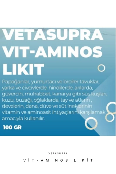 Vetasupra Vit-Aminos Likit 100ml - Resim 2