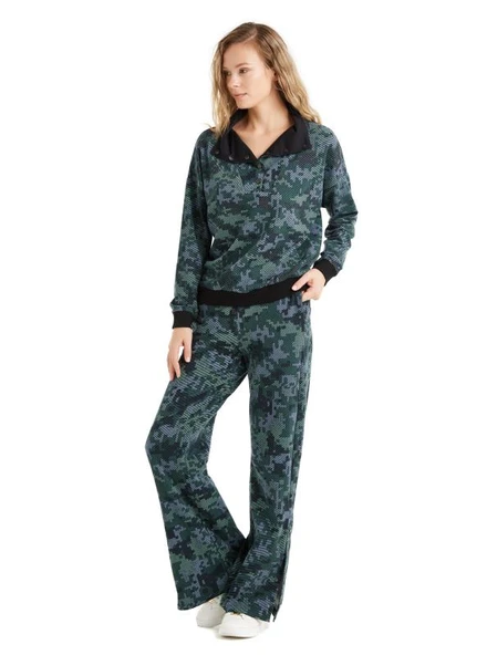 Blackspade 60472 Pamuklu Kadın Sweatshirt - Resim 4