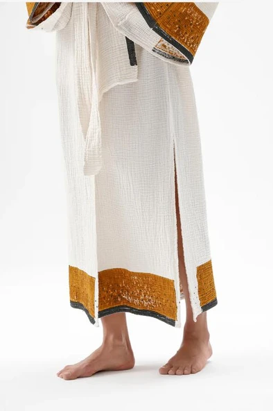 İki Kız Crinkle Kimono - Resim 5