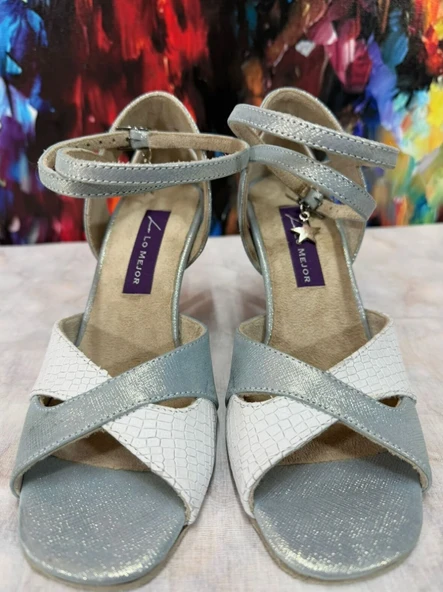 "SKY-FYL" TANGO, DANS VE SALON AYAKKABISI 8,5 CM 13 PONT KONİ MODEL TOPUK KAPALI ürün görseli 1