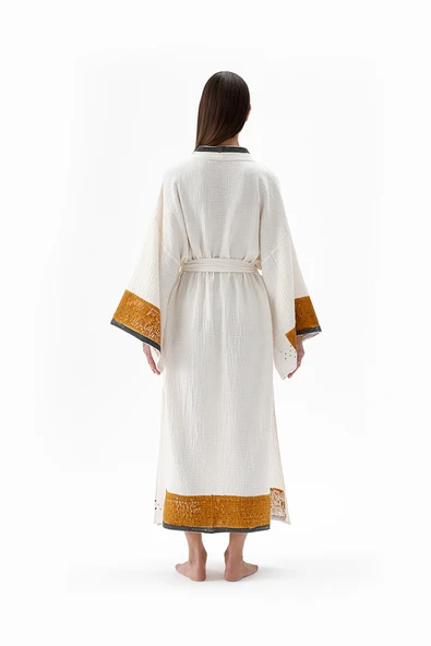 İki Kız Crinkle Kimono - Resim 3