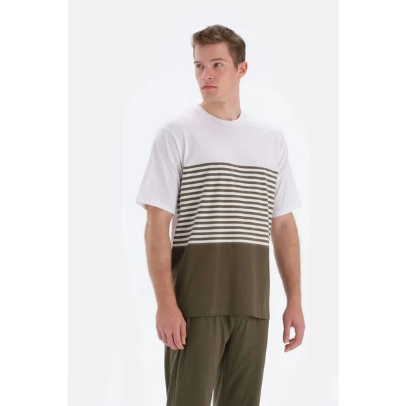 Eros 33090 Pamuklu Kısa Kollu Erkek Pijama Takımı ürün görseli 1