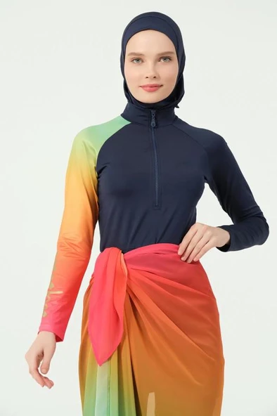 Ombre Desenli Etek Pareo ürün görseli 1