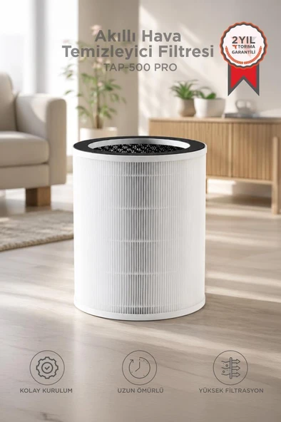 Akıllı Hava Temizleyici Filtresi Torima TAP-500 Pro Gri Filtre ürün görseli 1