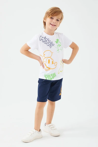 MICKEY MAUSE ERKEK ÇOCUK BERMUDA TAKIM - Resim 2