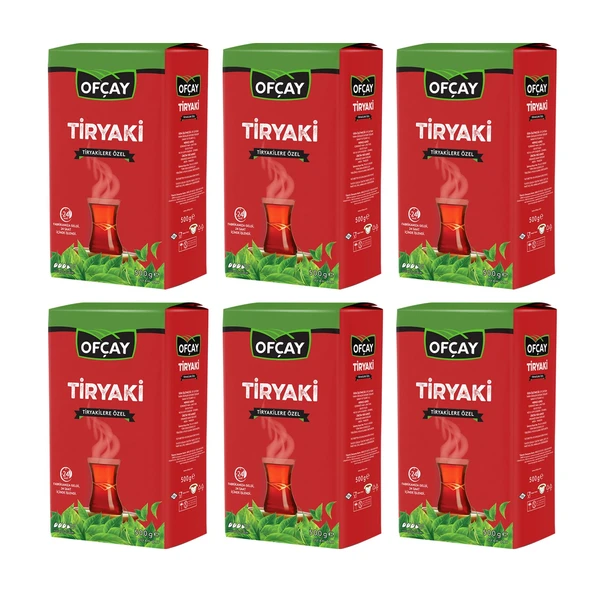 Ofçay Tiryaki Çay 500 gr x 6 Adet ürün görseli 1