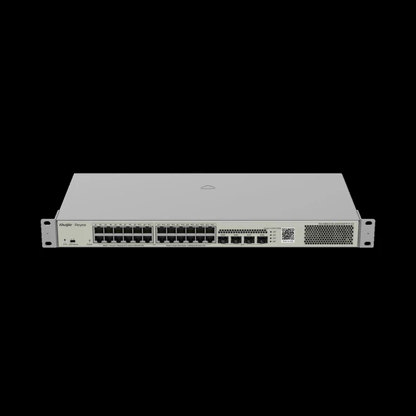 Ruijie RG-NBS3100-24GT4SFP-P 24 Port 10/100/1000 Mbps Gigabit Switch ürün görseli 1
