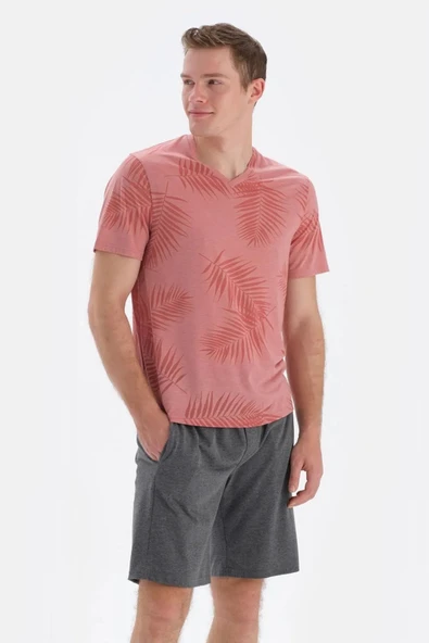 Eros 33062 Pamuklu Kısa Kollu Erkek Şortlu Pijama Takımı ürün görseli 1