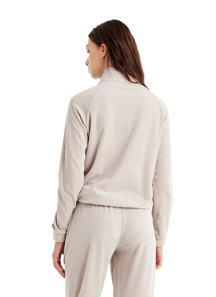 Blackspade Kadın Sweatshirt 60508 - Krem - Resim 4