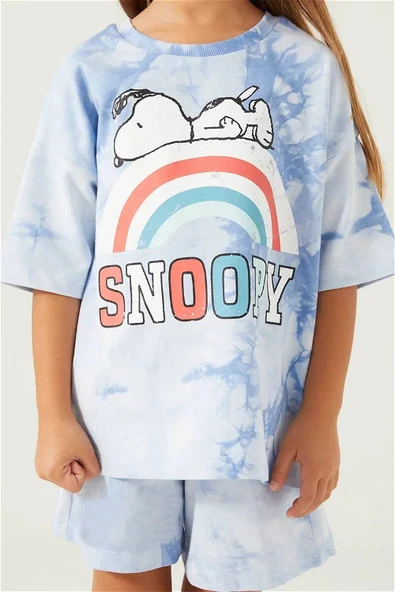SNOOPY KIZ ÇOCUK ŞORT TAKIM - Resim 2