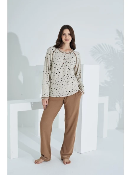 Etoile Pamuk  Uzun Kol Kadın Pijama Takım 98401 ürün görseli 1