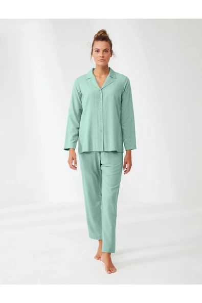 Penye Mood 9204 Comfort Feel Jakarlı Pijama Takım ürün görseli 1