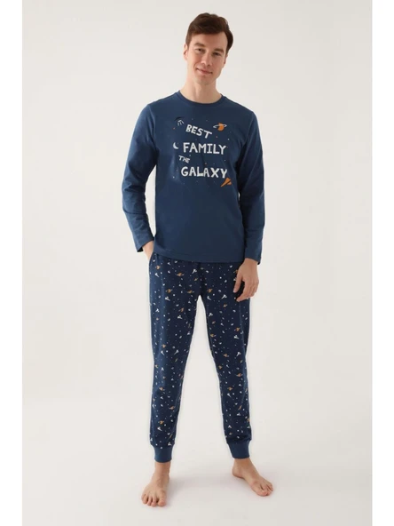 Roly Poly 3177 Desenli Uzun Kollu Erkek Pijama Takımı ürün görseli 1