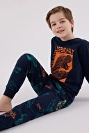 Roly Poly Erkek Çocuk Lacivert Pijama Takımı RP3671-G ürün görseli 1