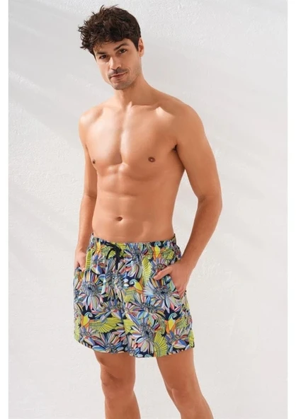 Pierre Cardin Erkek Desenli Dokuma Şort - Resim 2