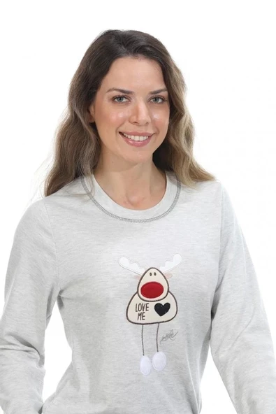 Etoile Kadın Pamuklu Pijama Takımı - Resim 3