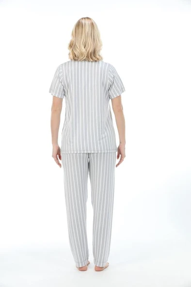 Etoile Kadın Battal Bambu Önden Düğmeli Pijama Takımı 73303B ürün görseli 1