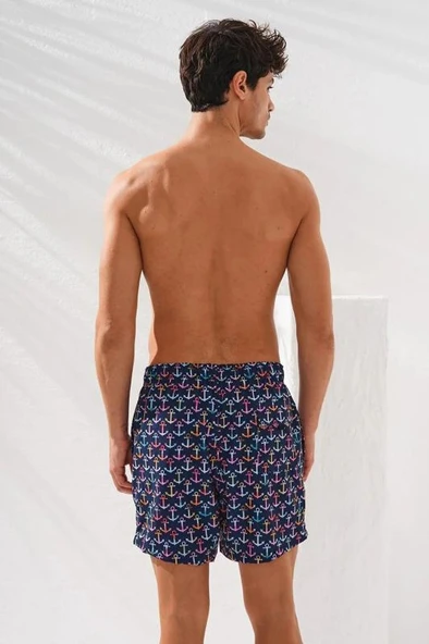 Pierre Cardin Erkek Desenli Dokuma Şort - Resim 4