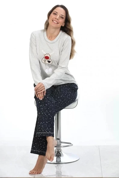 Etoile Kadın Pamuklu Pijama Takımı - Resim 2