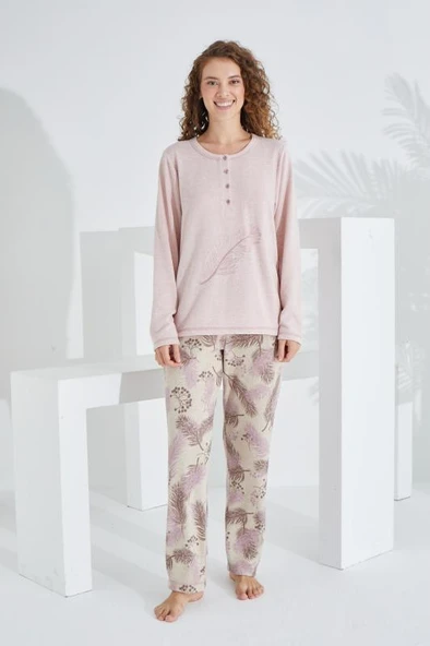 Etoile 98409 Pamuklu Uzun Kollu Kadın Pijama Takımı ürün görseli 1