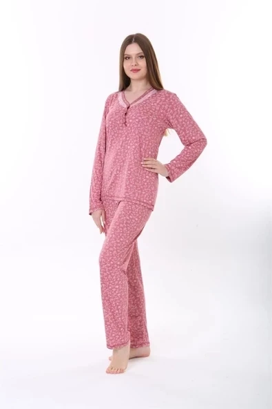 Etoile 73019 Kadın Uzun Kol  Bambu Pijama Takım ürün görseli 1